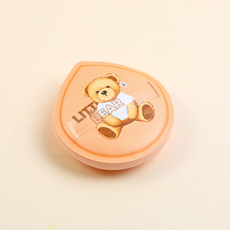 Esponja Teddy Island Con Estuche Naranja