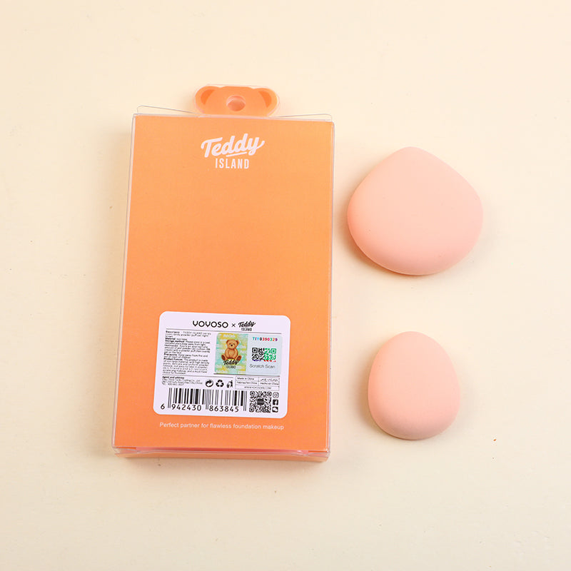 SET DE DOS ESPONJAS - TEDDY ISALND - NARANJA