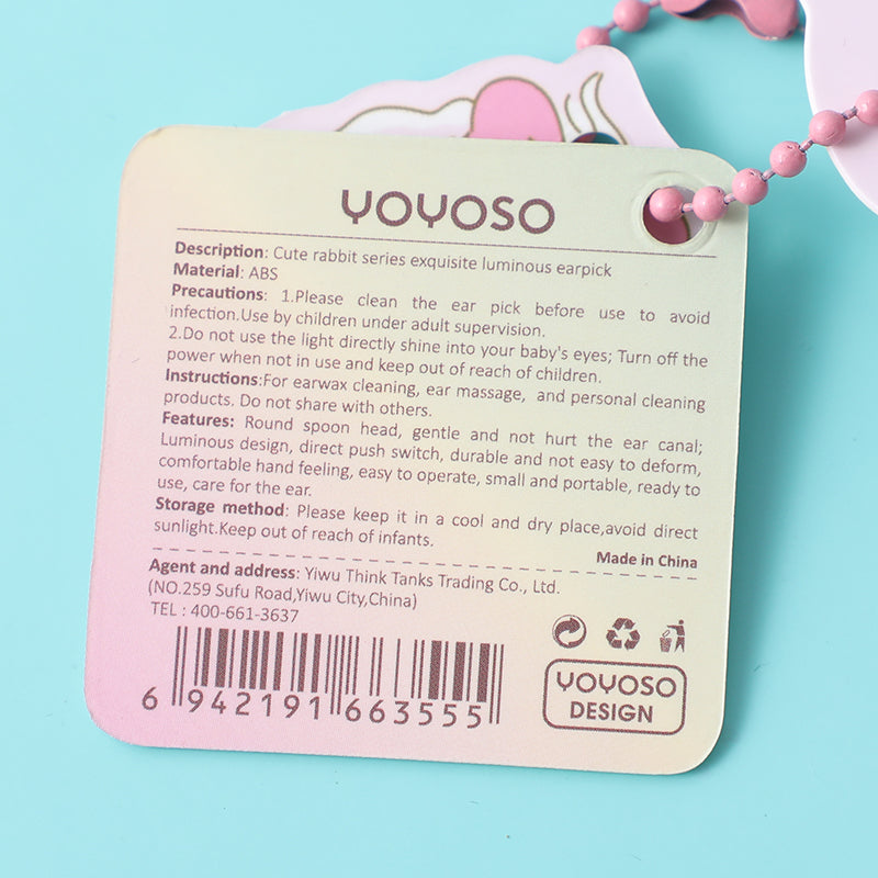 ACCESORIO PARA LIMPIEZA DE OIDO - DISEÑO CONEJO