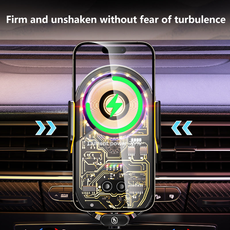 SOPORTE DE CELULAR PARA EL CARRO CON CARGADOR INALAMBRICO - TIPO 2