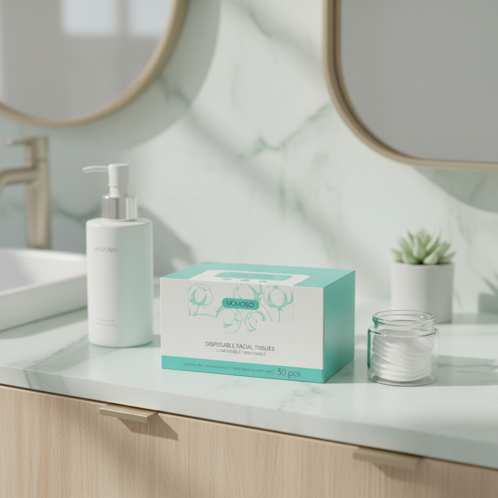 Toallas Desechables para la Cara 30 Unidades Suaves e Higiénicas para Limpieza Facial Yoyoso