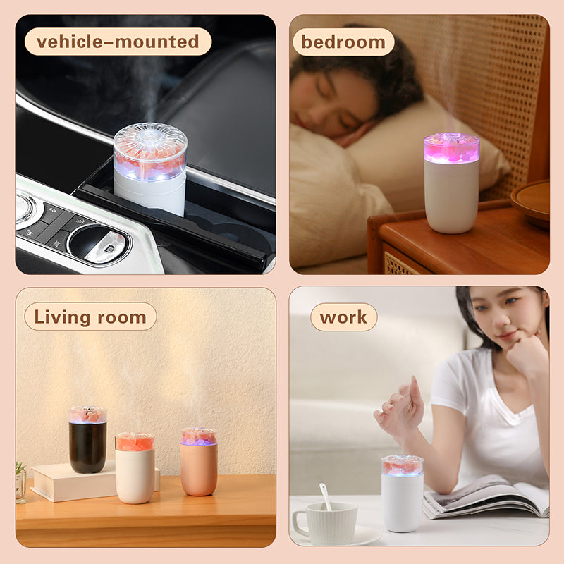 HUMIDIFICADOR CON LAMPARA - BLANCO