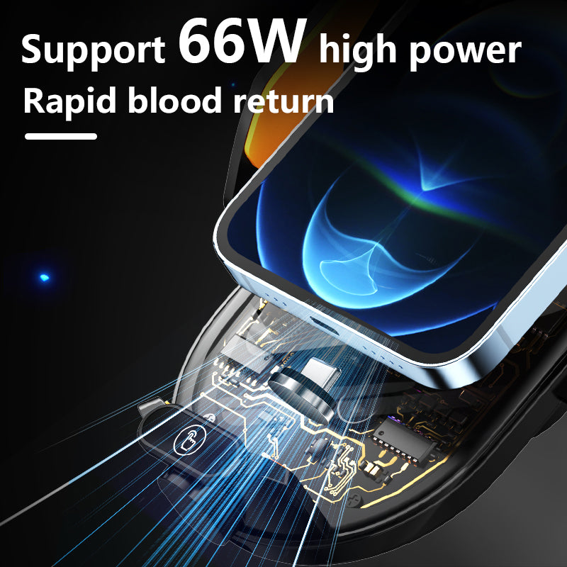 SOPORTE DE CELULAR PARA EL CARRO CON CARGADOR INALAMBRICO - TIPO 2