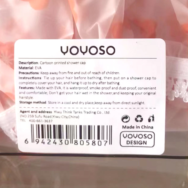 GORRO DE DUCHA CON FLORES