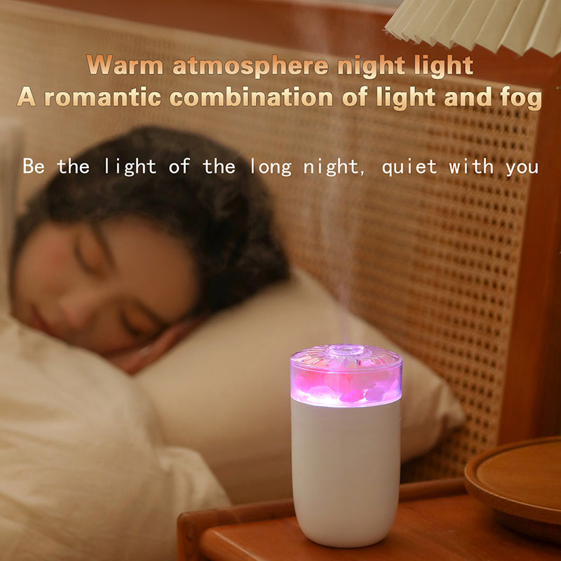 HUMIDIFICADOR CON LAMPARA - BLANCO