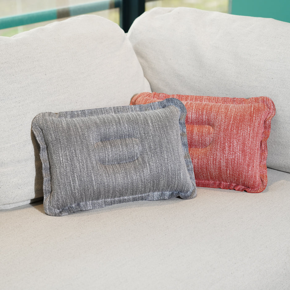 Cojín Inflable para la Cintura Soporte Lumbar Portátil y Ergonómico Gris Yoyoso