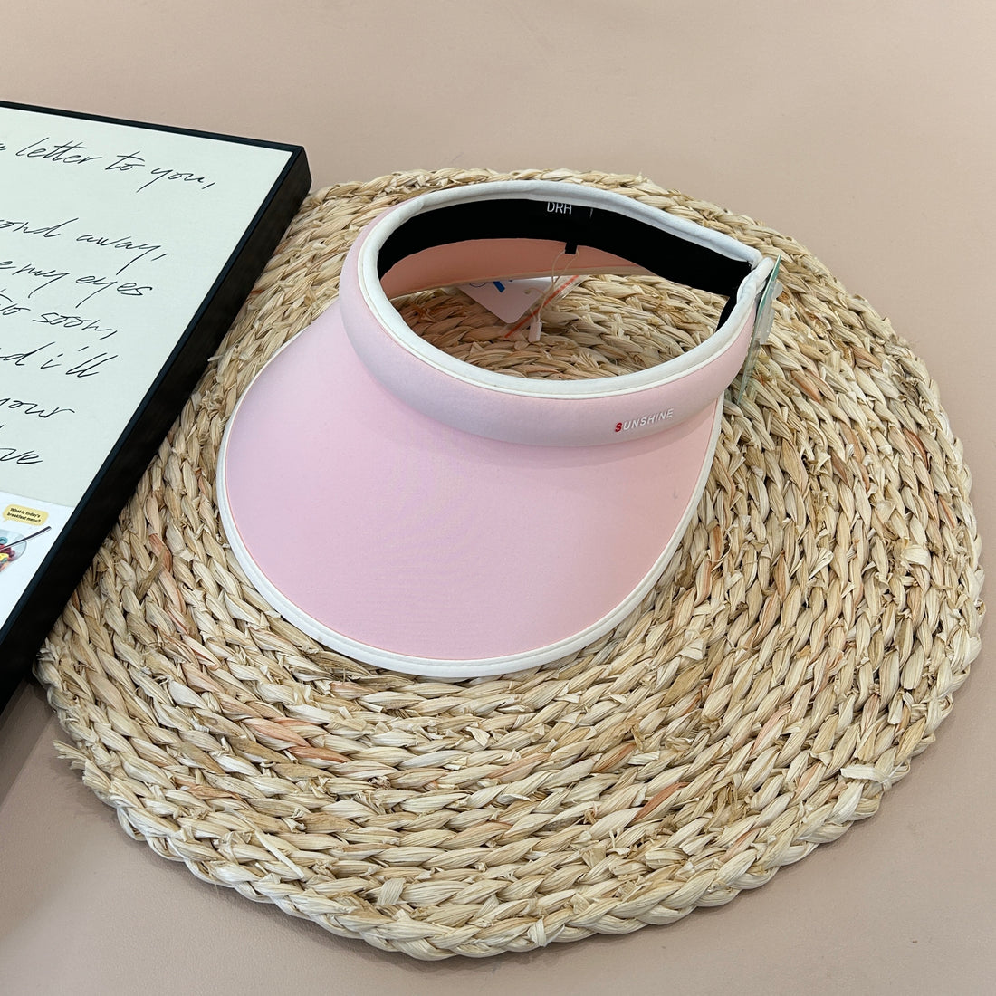 VISERA ROSADA CON BORDE BLANCO