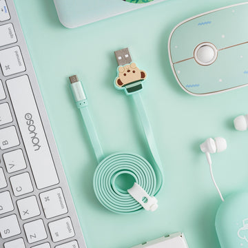 CABLE DE DATOS EN FORMA DE OSO - ANDROID