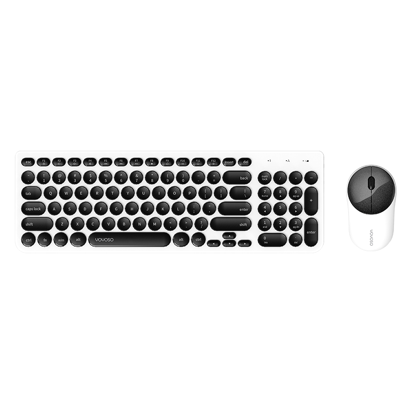 TECLADO INALAMBRICO - BLANCO & NEGRO