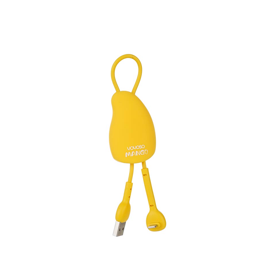 CABLE DE DATOS TIPO C COLGANTE - AMARILLO