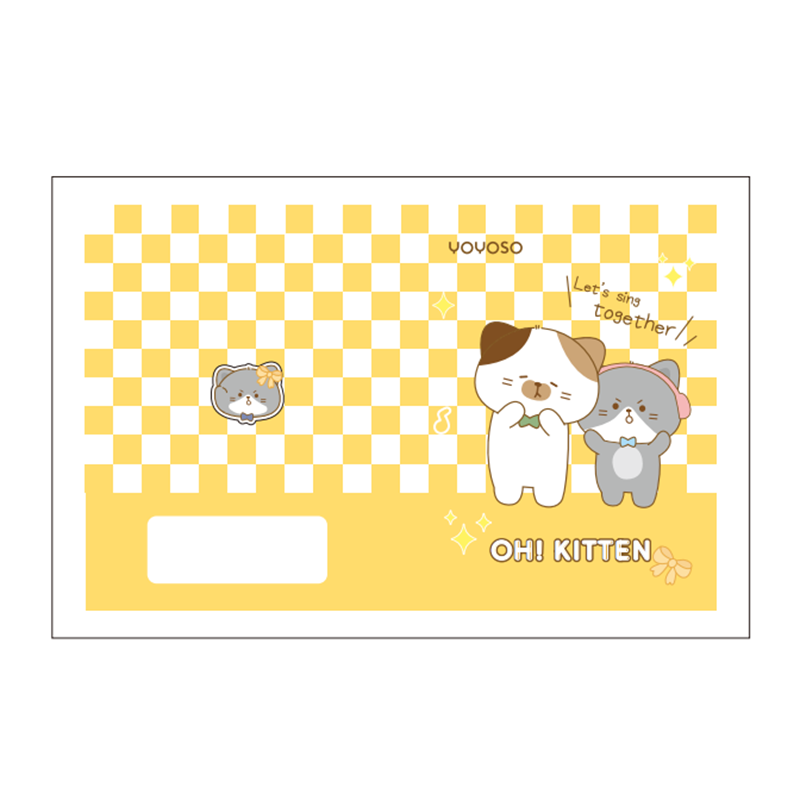 SET DE CUADERNOS A5 - GATO - LINEAS HORIZONTALES  - 3UND
