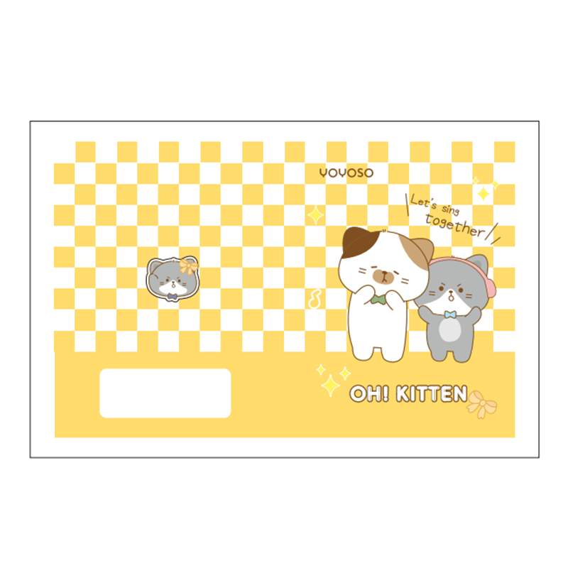 SET DE CUADERNOS B5 - GATO - LINEAS HORIZONTALES  - 2UND
