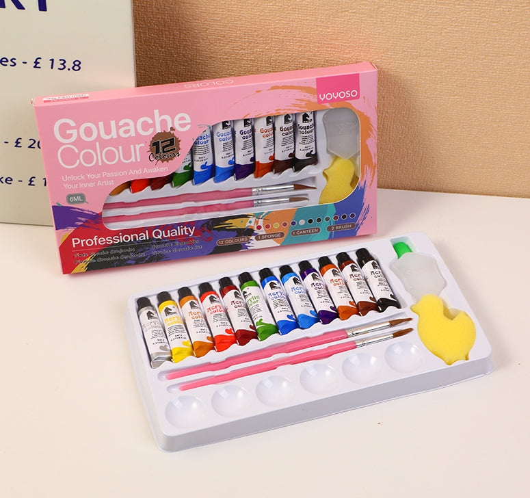 SET DE 12 PINTURAS - ACRILICA