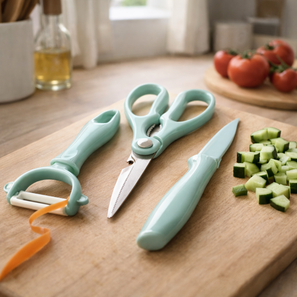 Set de Cuchillos y Utensilios de Cocina 3 Piezas Multifuncional Yoyoso