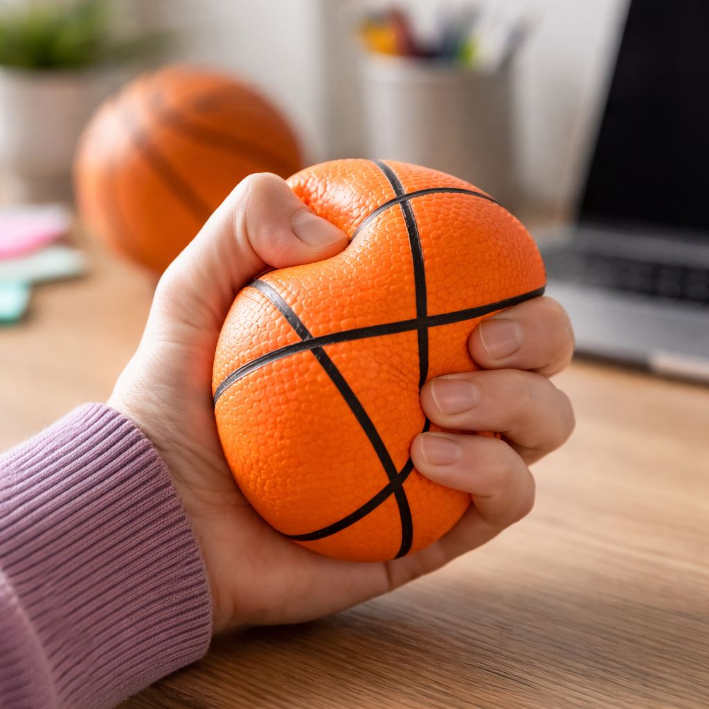 Pelota Antiestrés Squishi Basketball 15 cm Yoyoso