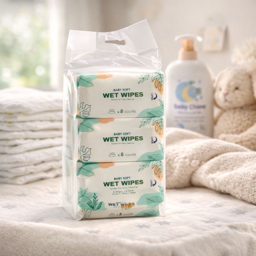 Toallitas Húmedas Portátiles 8 Packs x 8 Unid Yoyoso