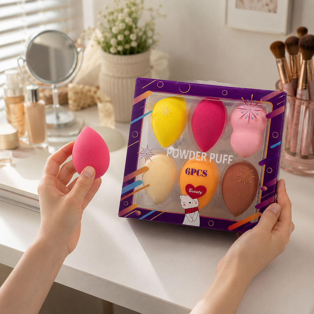 Set De 6 Esponjas De Maquillaje Yoyoso