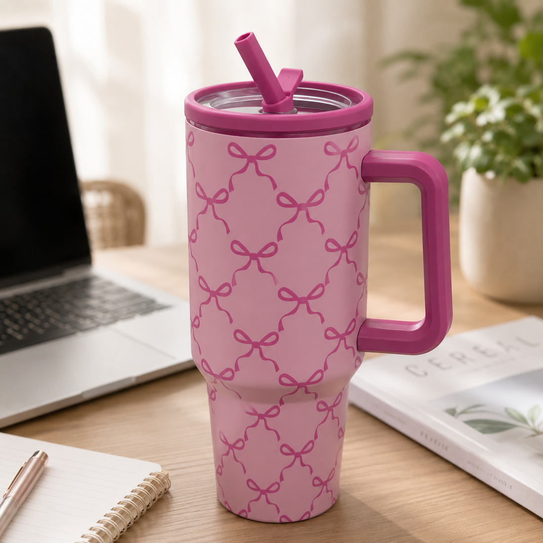 Termo Insulado 1.2L Lazos Rosados Yoyoso