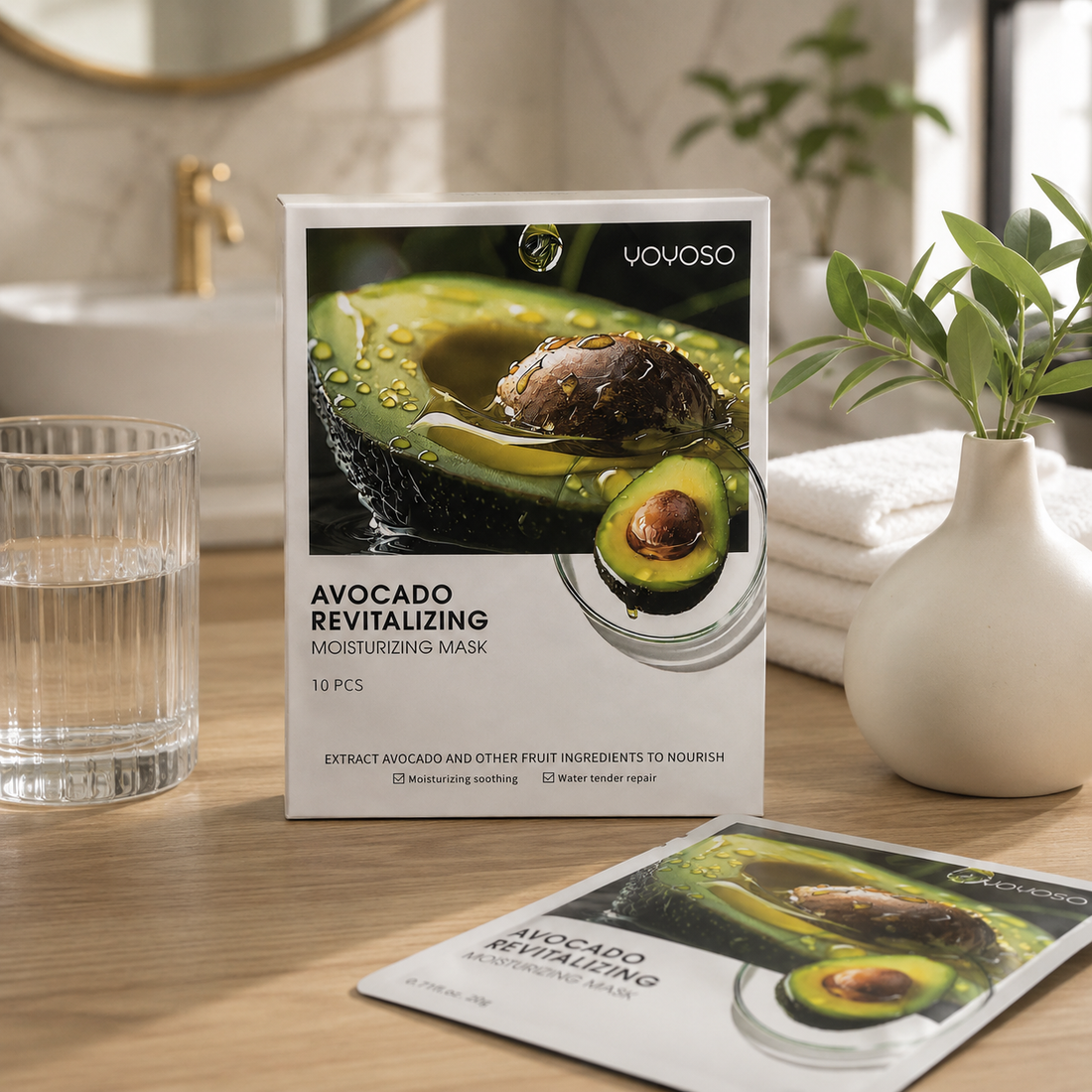 Mascarilla Facial Revitalizante De Aguacate Yoyoso