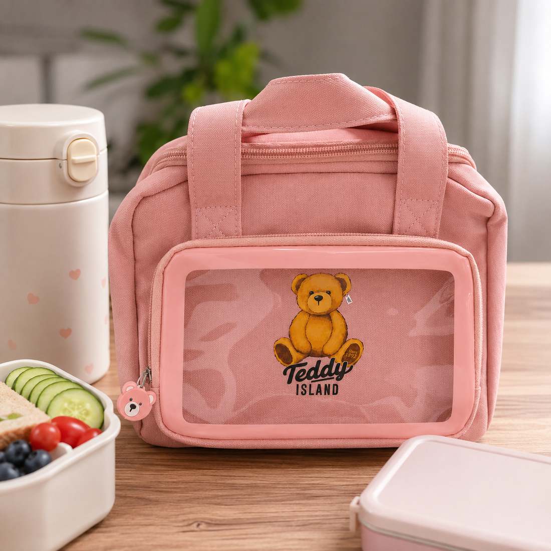 Lonchera Termica Rosada Teddy Island Yoyoso