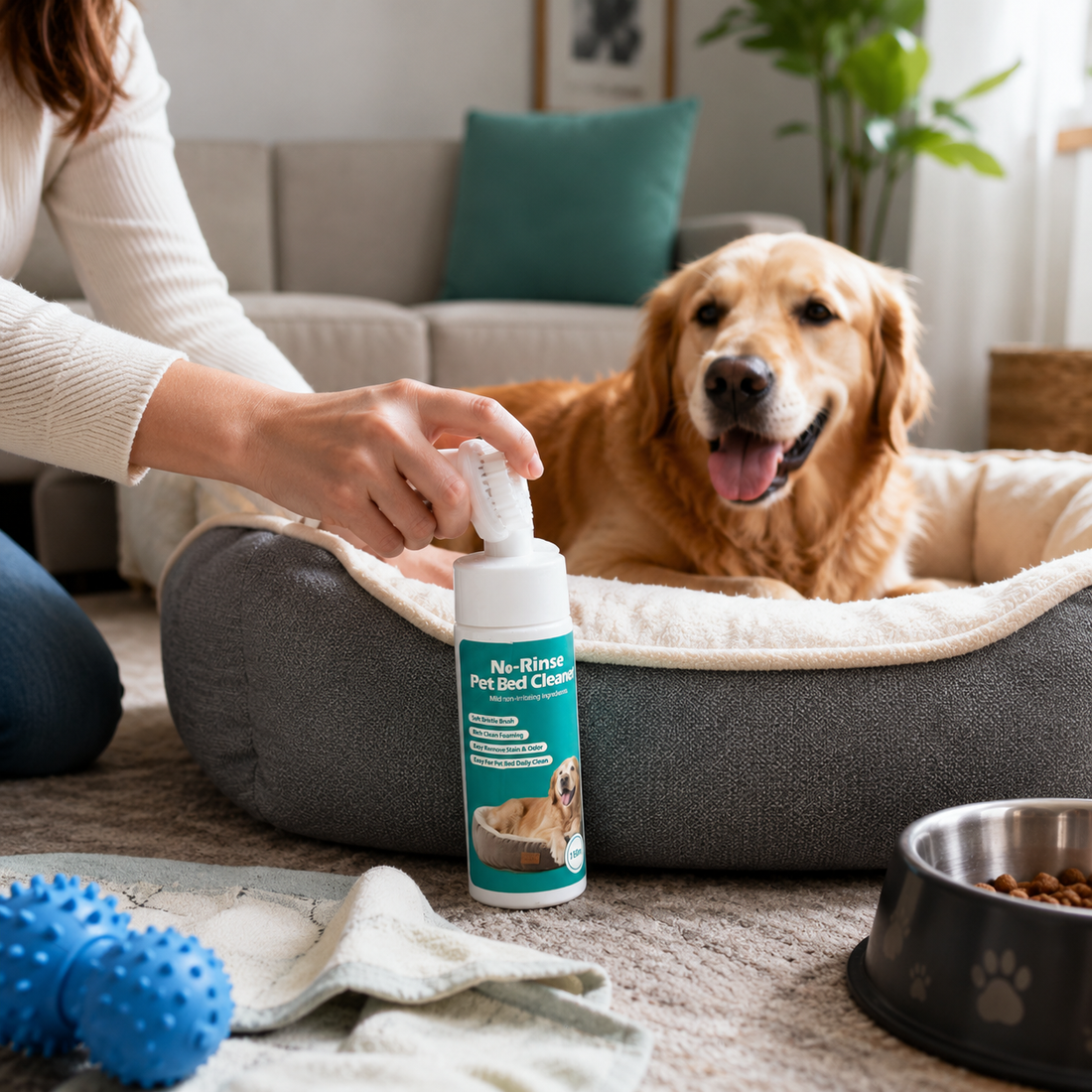 Espuma Limpiadora Para La Cama De Mascotas Yoyoso
