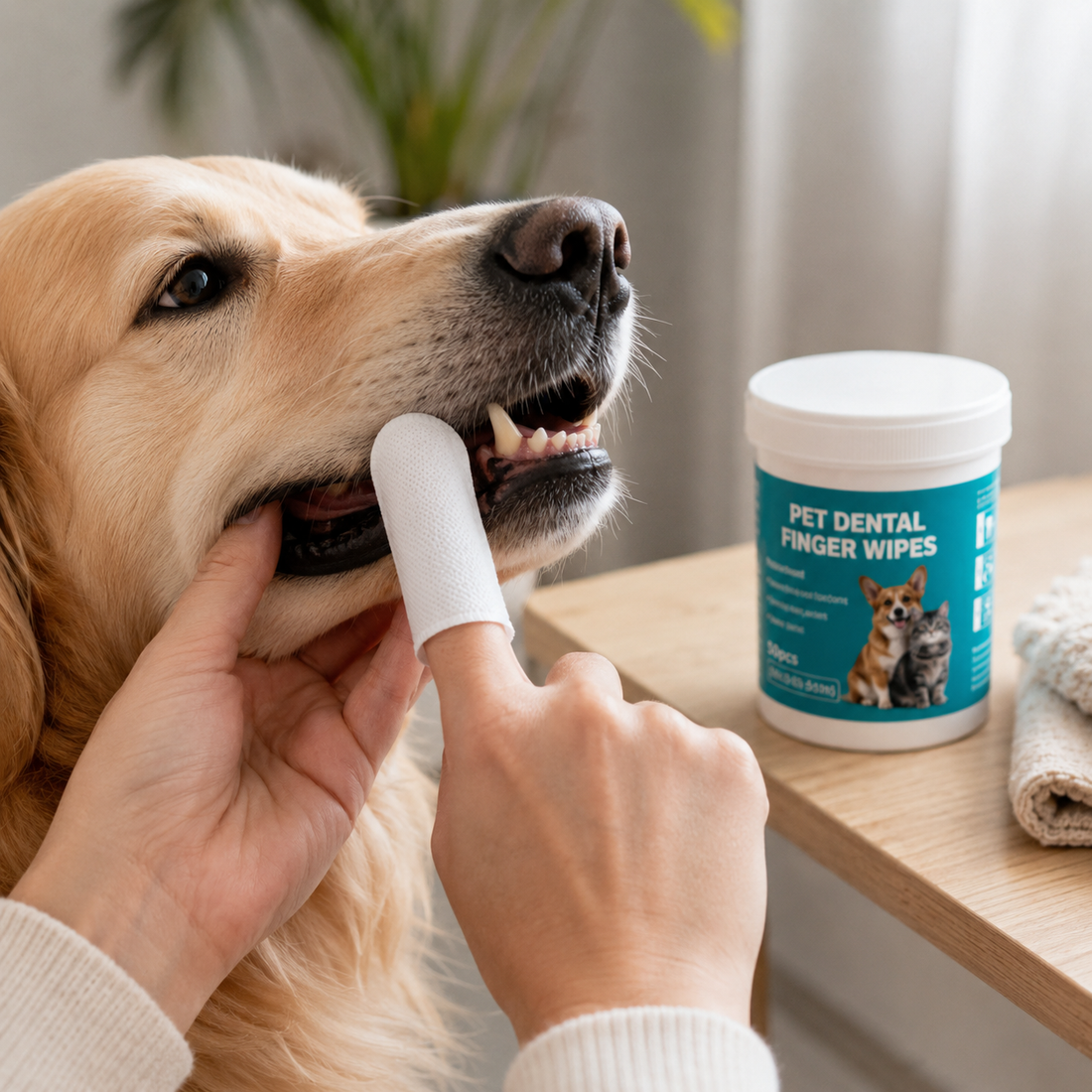 Pañitos para la limpieza de los dientes de tu mascota yoyoso