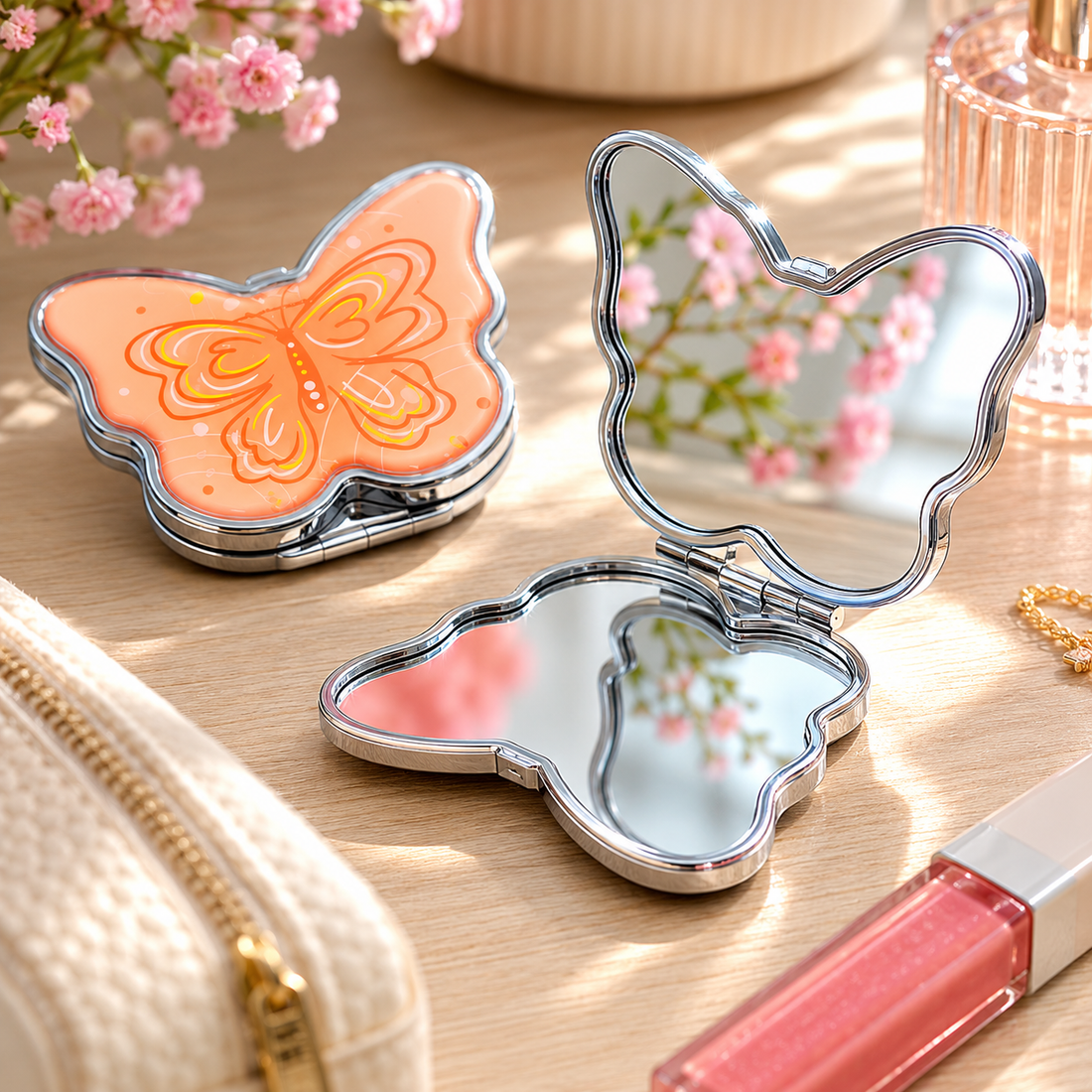 Espejo Pequeño De Mariposa Yoyoso