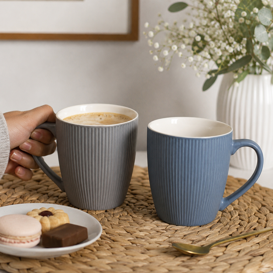Set De 2 Tazas De Ceramica En Color Surtido Yoyoso