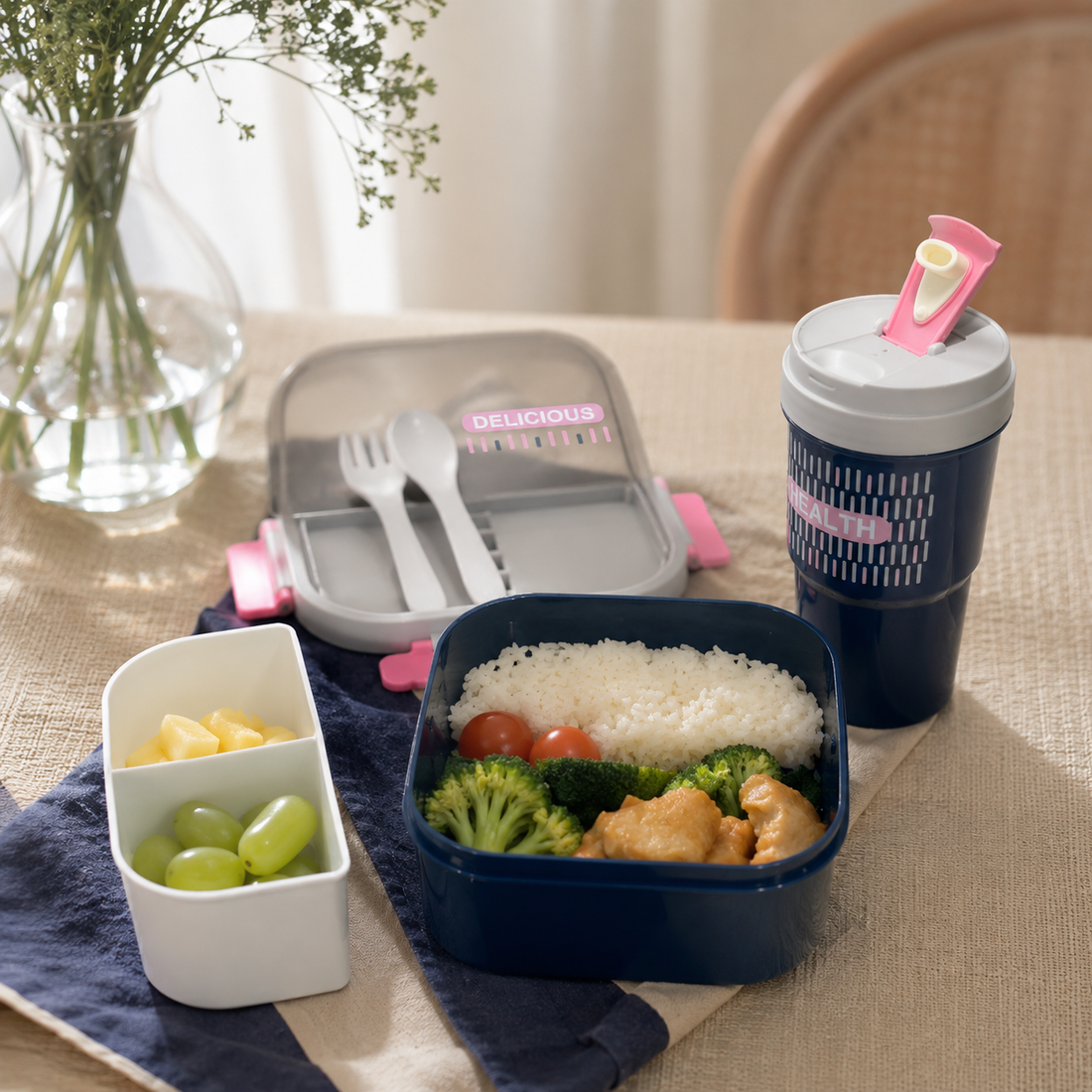 Set de Termo 550Ml y Lonchera 1250Ml Yoyoso