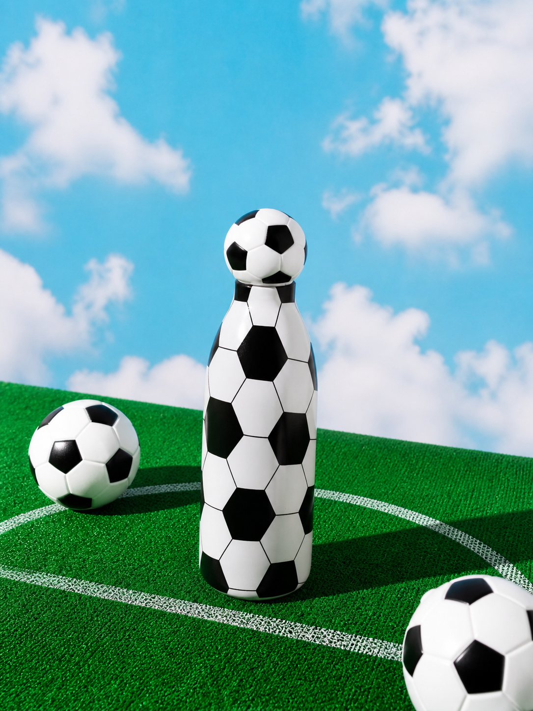 Termo Insulado Balón de Fútbol 500ML Deportivo con Tapa Yoyoso