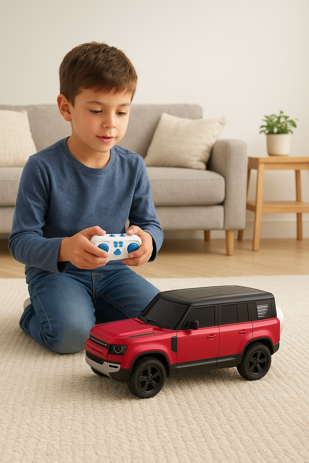 Camioneta Eléctrica a Control Remoto Recargable con Luces Yoyoso