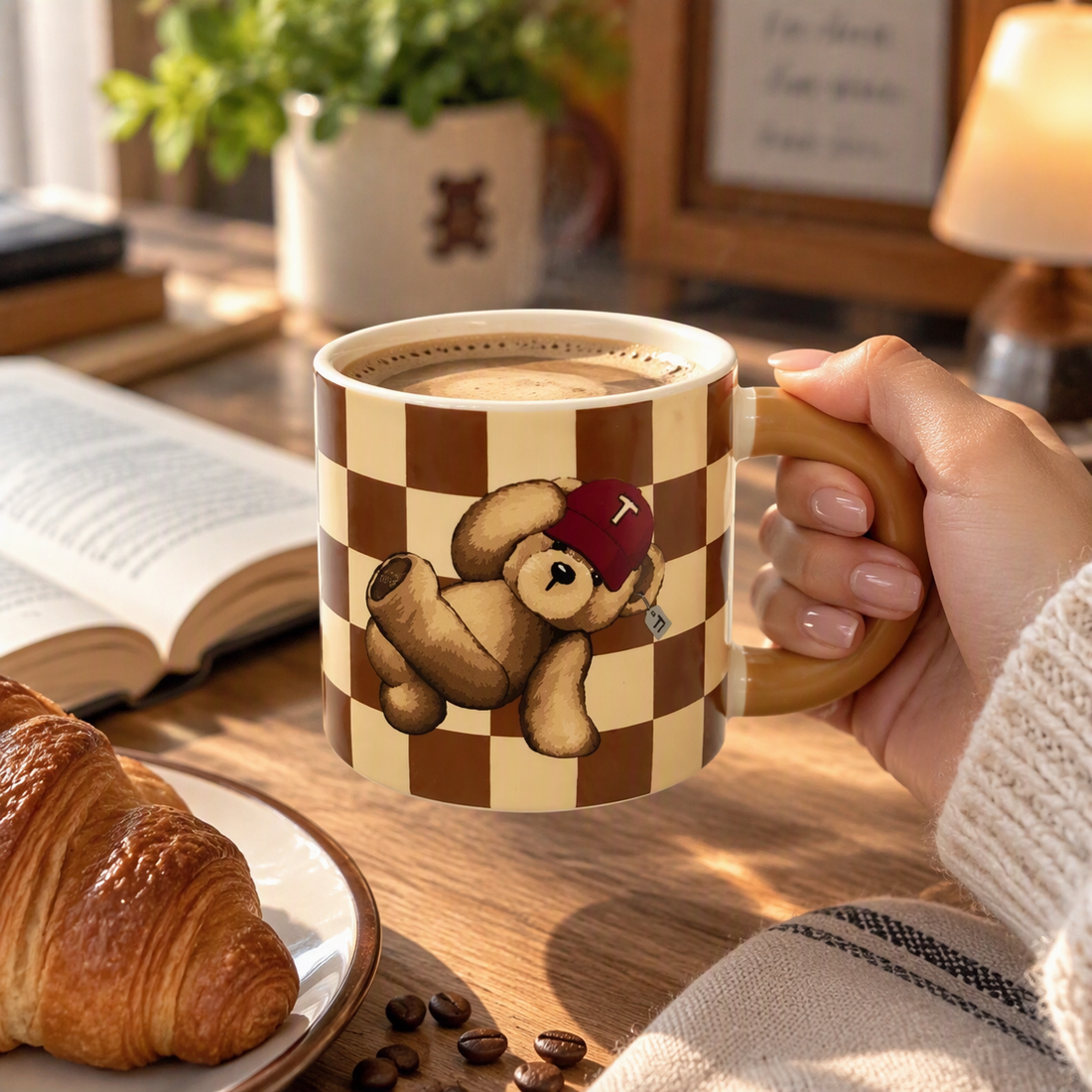 Taza de Café Teddy Island 420ML con Diseño de Oso Yoyoso