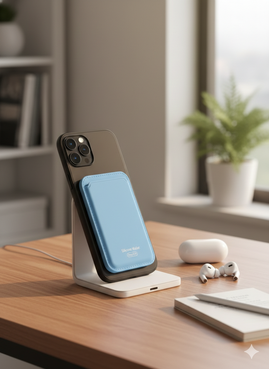 Tarjetero Magnético de Silicona para iPhone Yoyoso