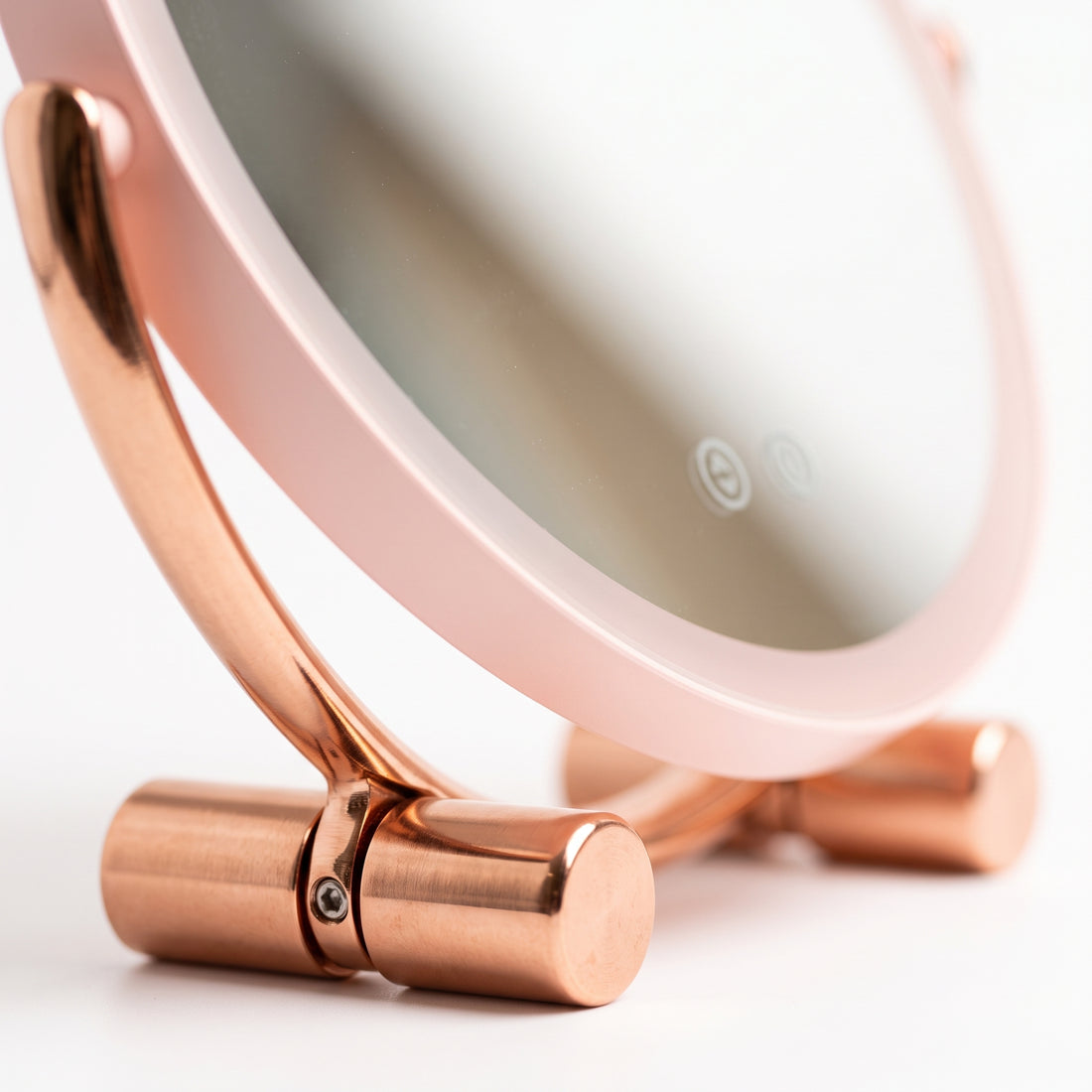 Espejo Grande de Tocador con Luz LED Oro Rosa Yoyoso