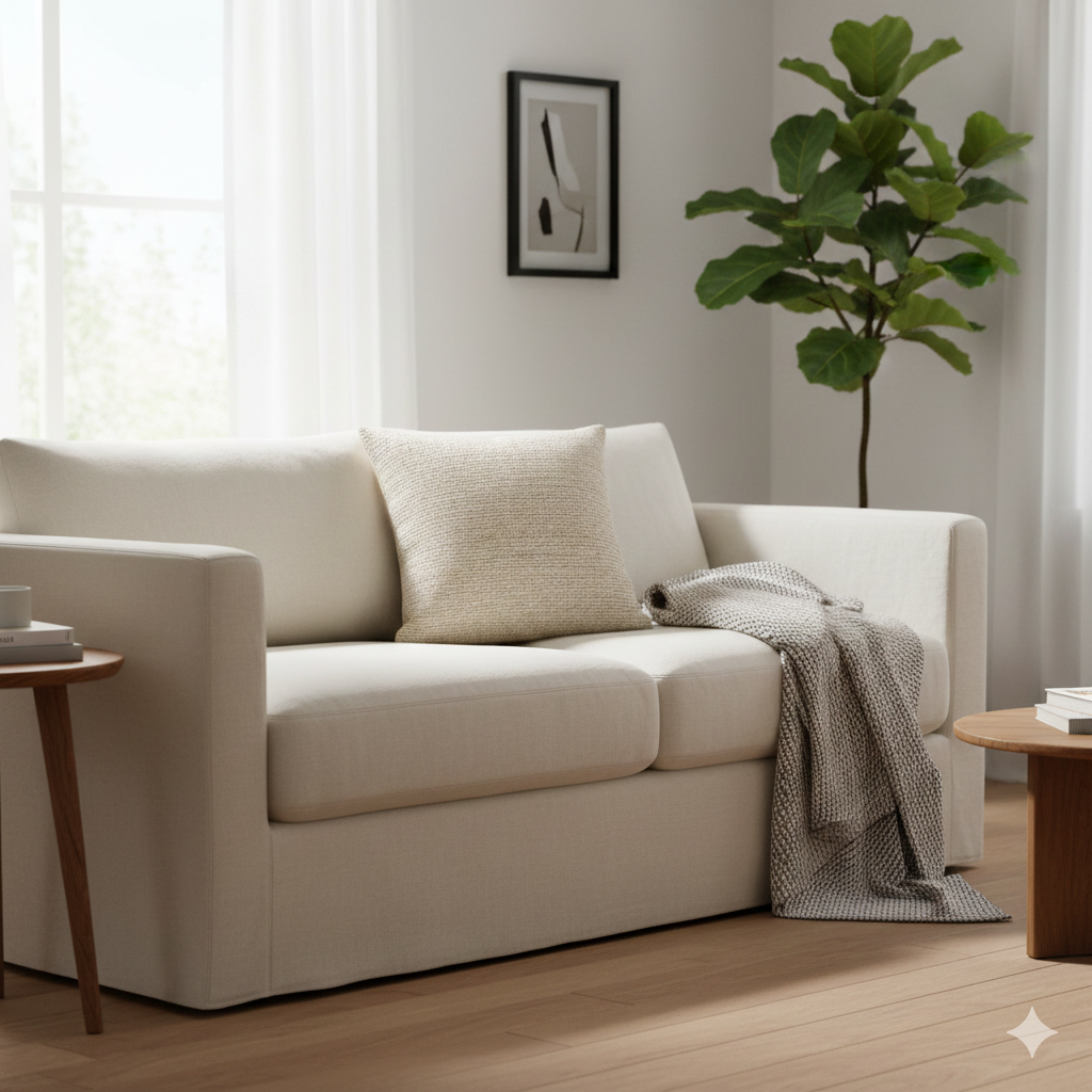 Cojín Decorativo Beige Texturizado para Sala Yoyoso