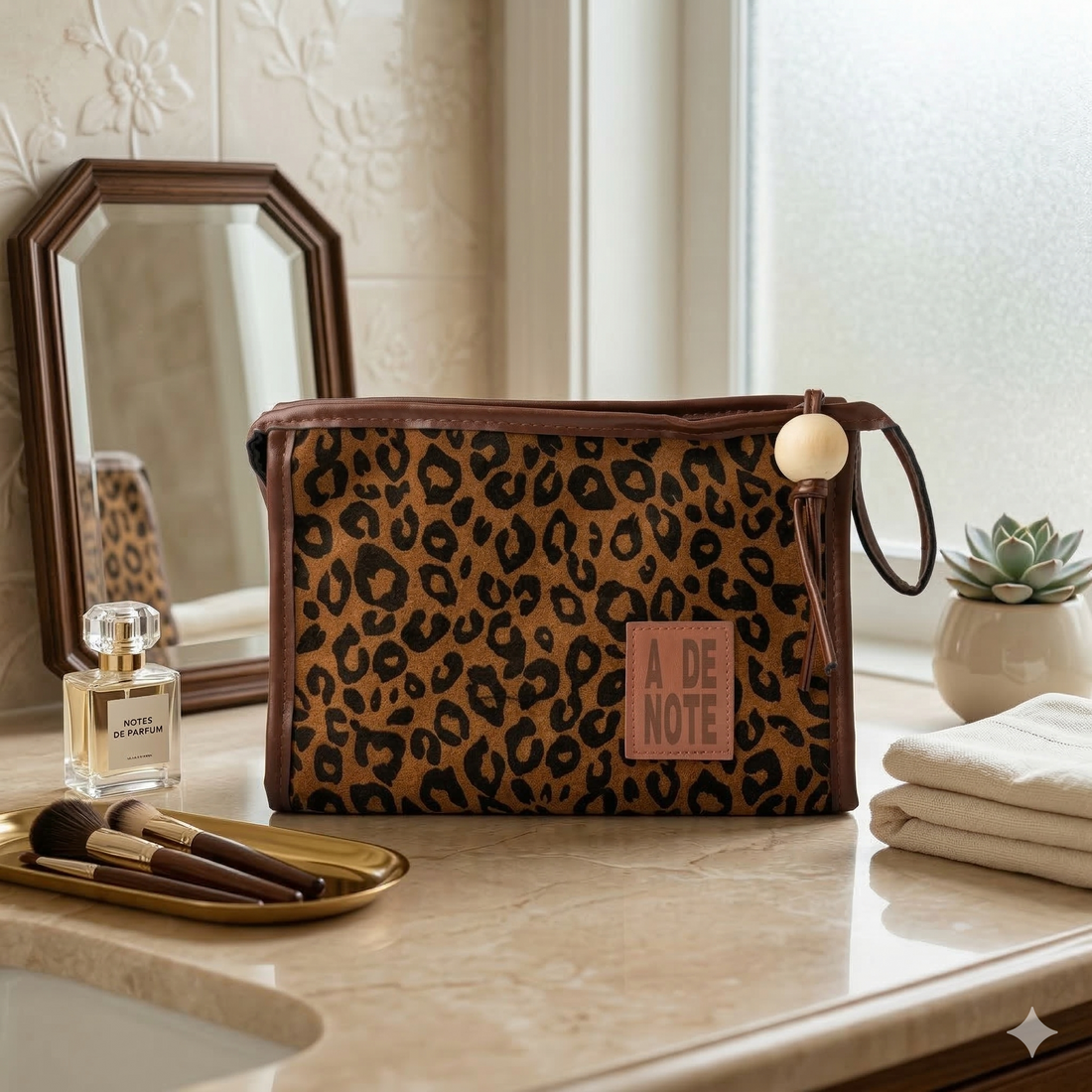 Cosmetiquera de Lujo Animal Print Leopardo Yoyoso