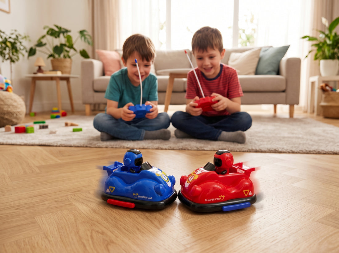 Set De Carros Chocones A Control Remoto Rc Con Luces X2 Yoyoso