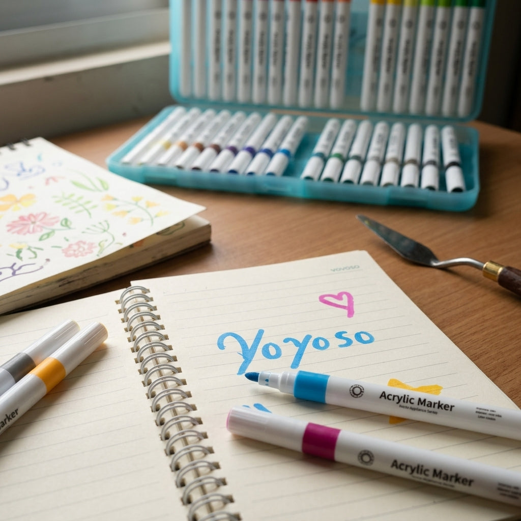 Set de Marcadores Acrílicos en Estuche 36 Unidades Yoyoso