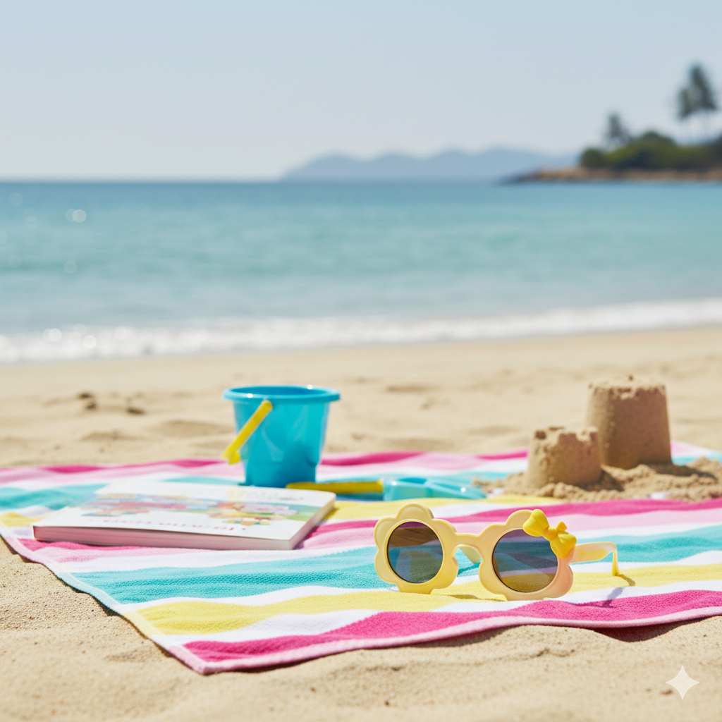 Gafas de Sol Infantiles Diseño Flor Amarilla con Moño Lentes Oscuros Yoyoso