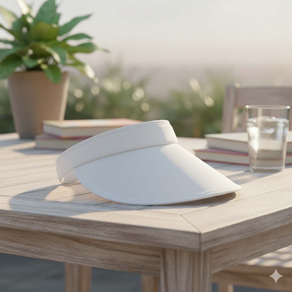 Visera Deportiva Ajustable Color Beige Protección Solar Unisex Yoyoso