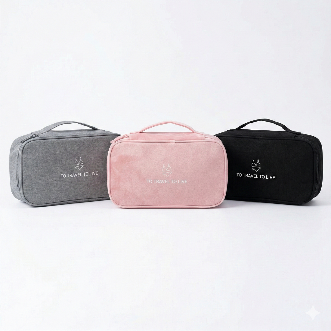 Neceser de Viaje con Bordado Minimalista Yoyoso