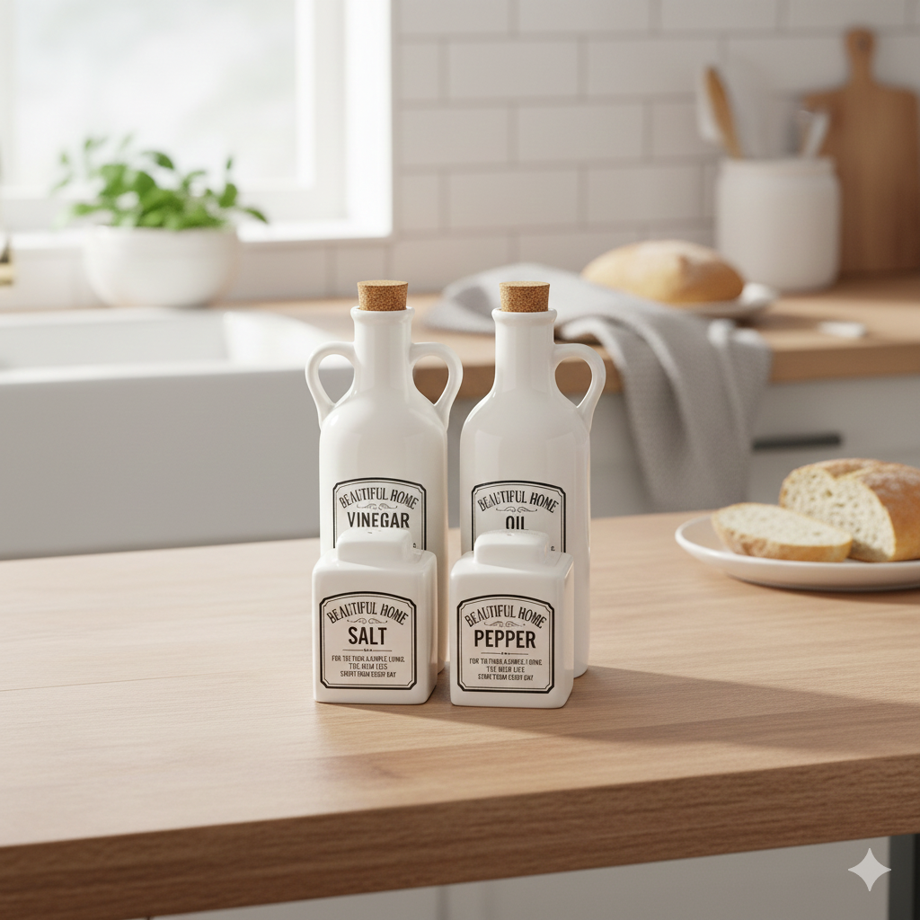 SET PARA ACEITE , VINAGRE SAL Y PIMIENTA