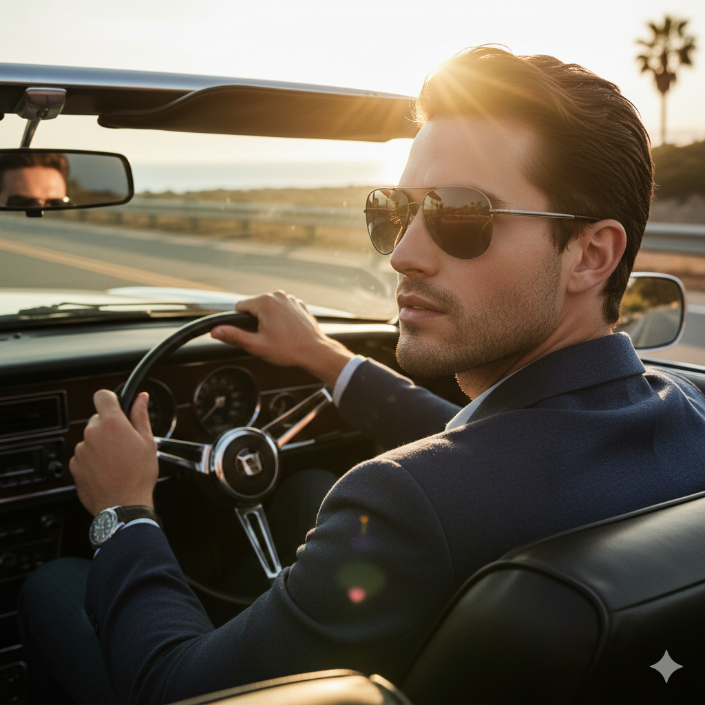 Gafas de Sol Aviador Unisex Marco Negro Lentes Oscuros Yoyoso