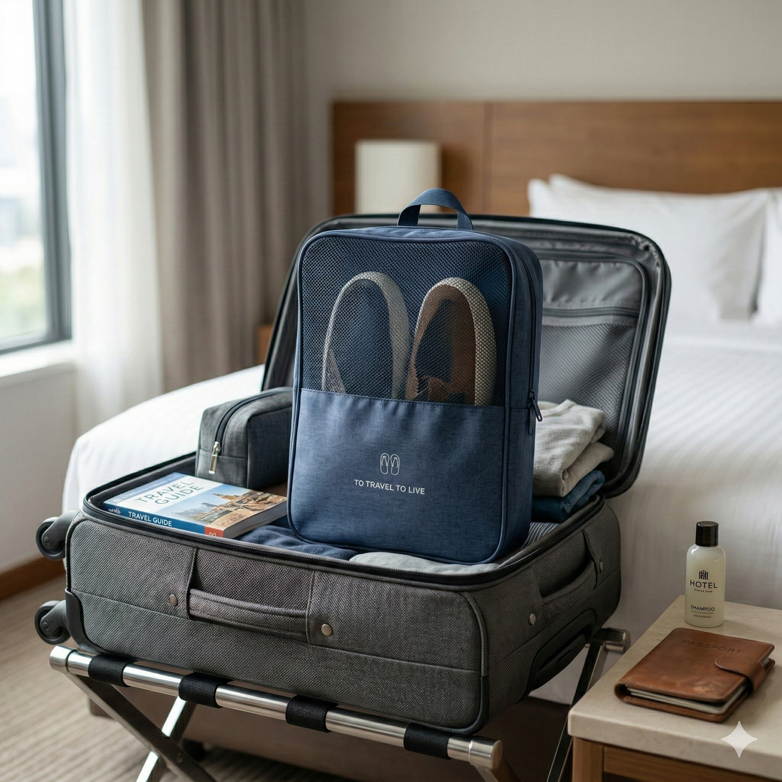 Organizador de Zapatos para Viaje Portátil - Bolsa de Viaje para Calzado Multifuncional Yoyoso