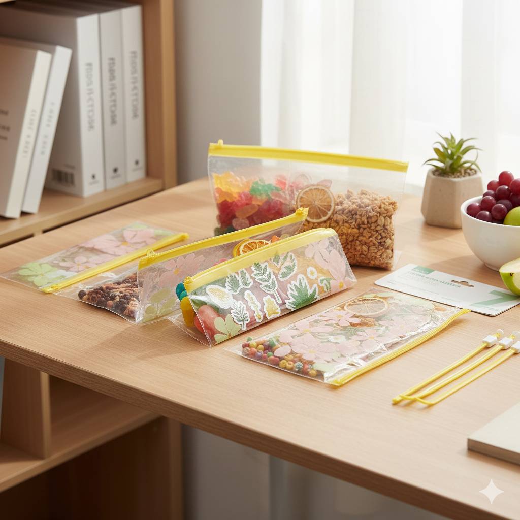 Set x7 Bolsas Reutilizables A5 con Diseño de Flores Yoyoso