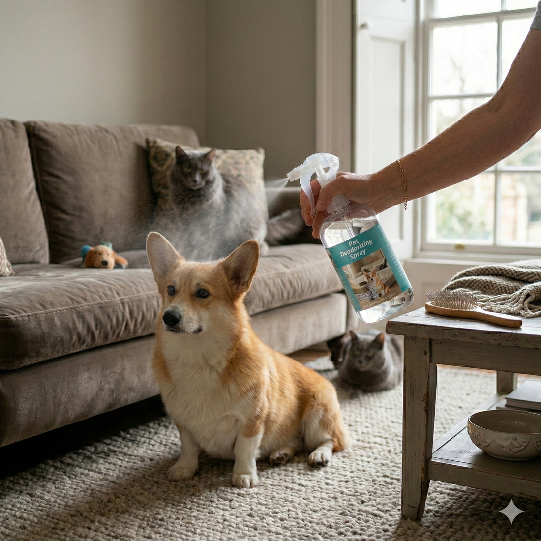 Spray Desodorizante y Refrescante para Mascotas Fórmula Efectiva contra Olores Yoyoso