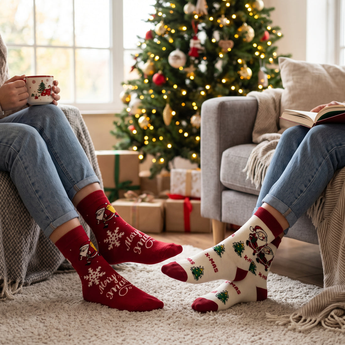 Set de Medias Navideñas x 2 Unidades Yoyoso