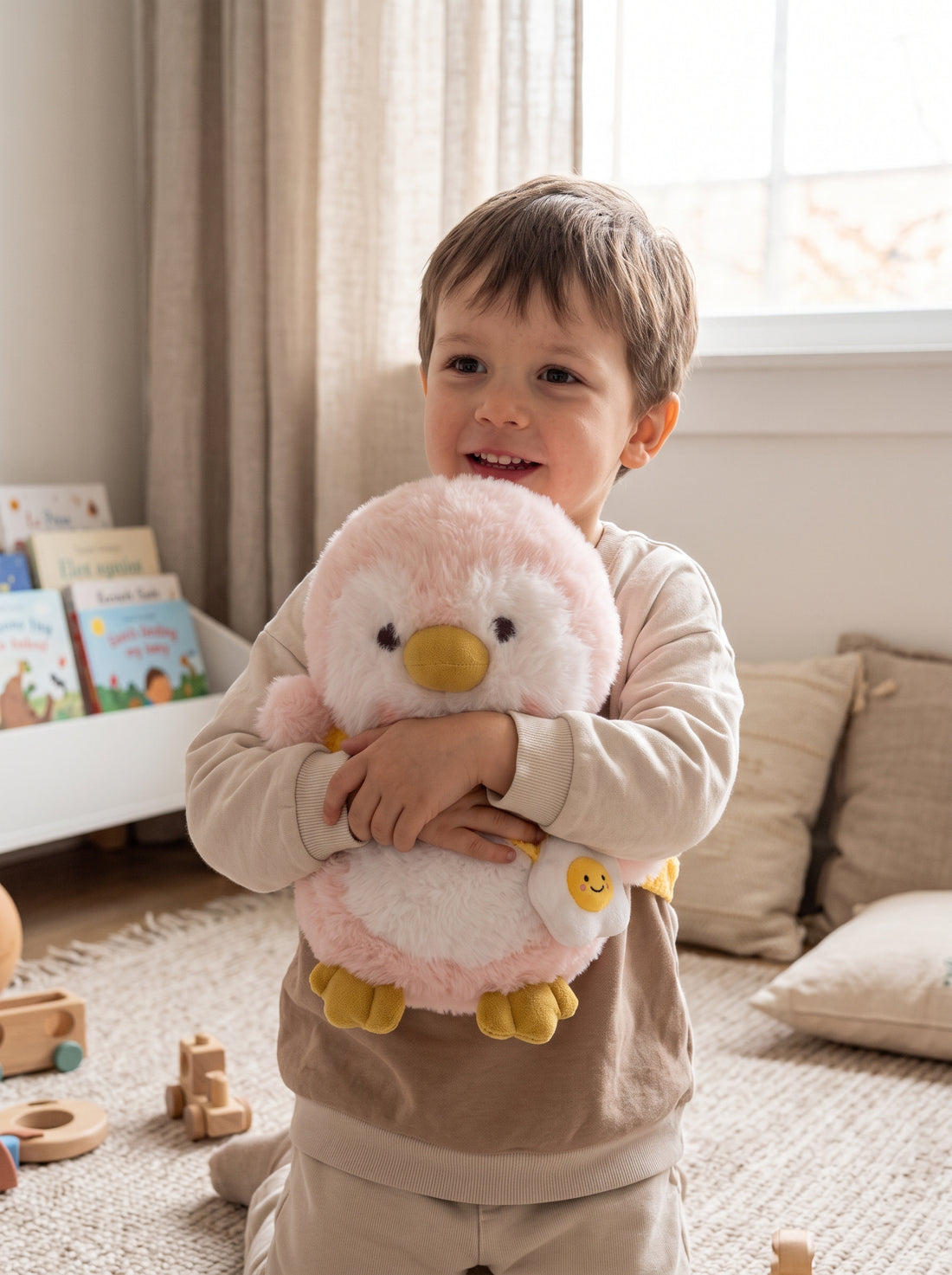 Peluche Pingüino Rosado con Mochila 23 cm Yoyoso