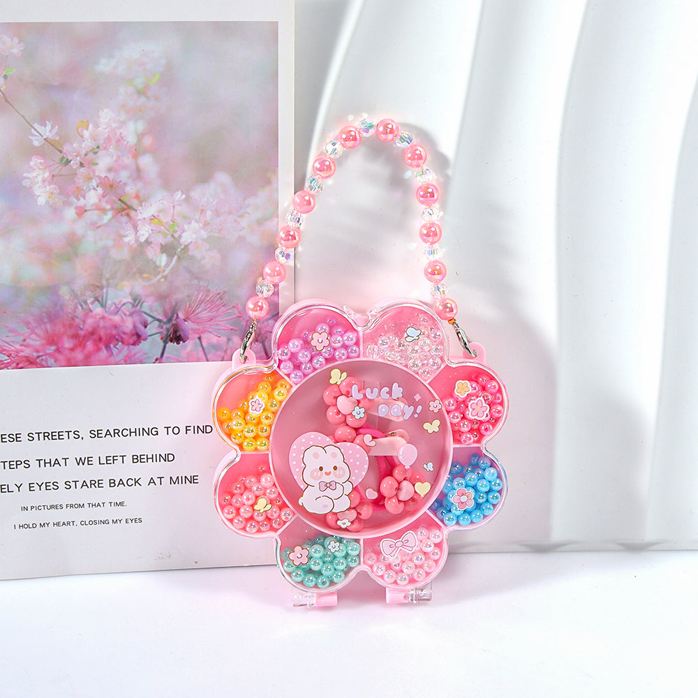 CARTERA DE FLOR CON ACCESORIOS  DIY