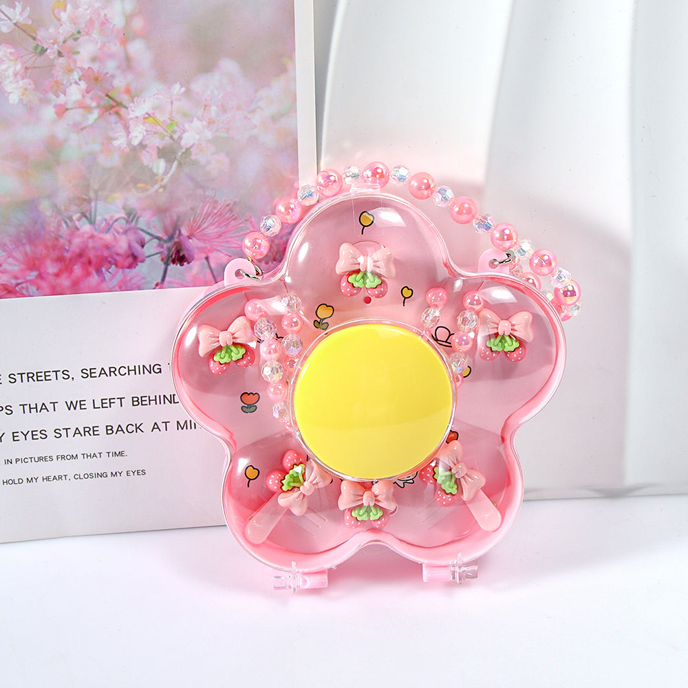 CARTERA DE FLOR CON ACCESORIOS